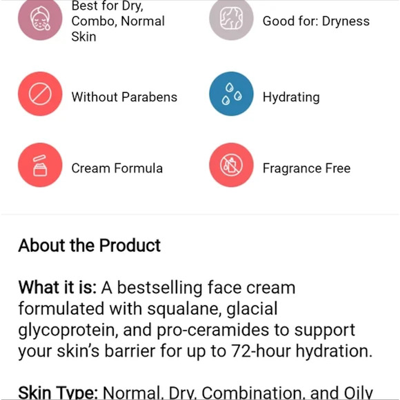 KIEHLS 2 PC NEW Ultra Facial Cream Squalane Hydrating Moisturizer – 50ml + 28ml - Picture 6 of 13